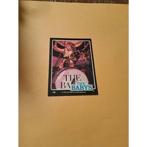 Vintage 1979 The Babys Trading Card #48 London Rock Band Collectible